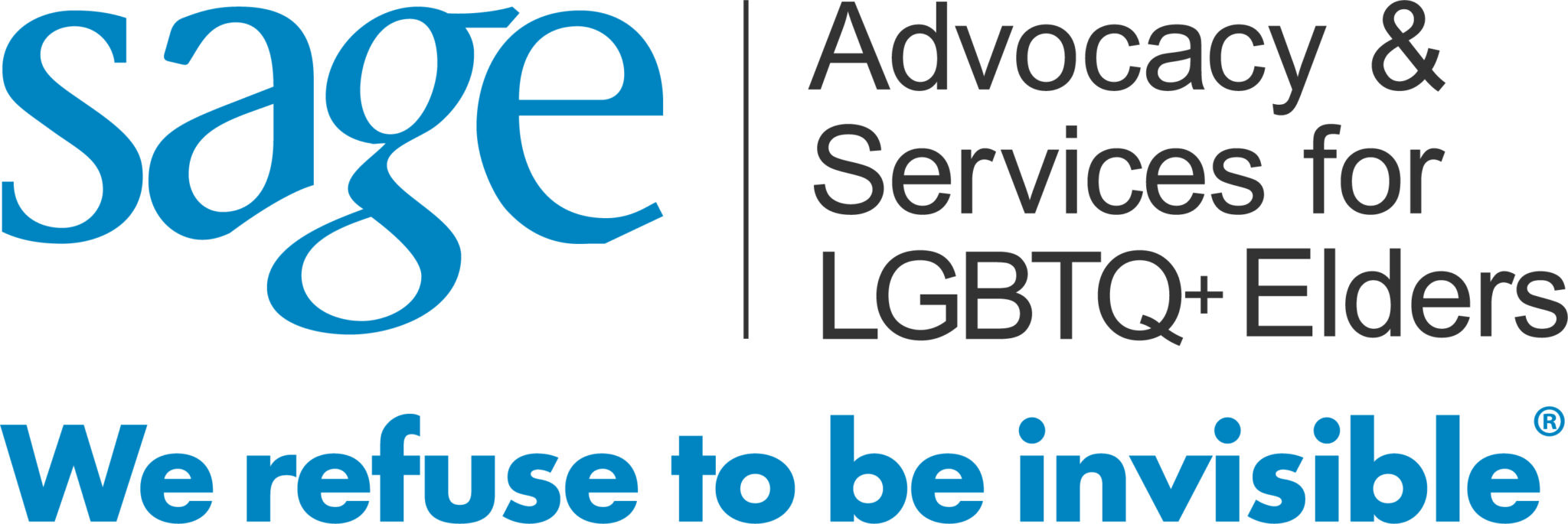 sage. advocacy and Services for LGBTQ+ elders. We refuse to be invisible